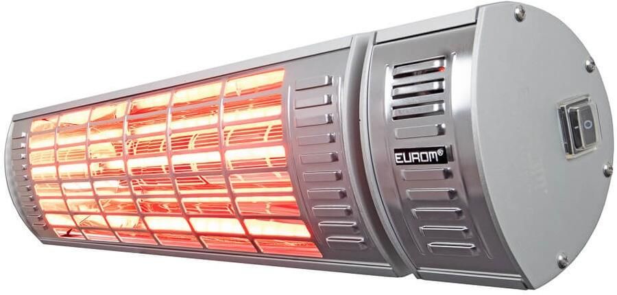 Eurom Terrasverwarming Golden 2000 Ultra RCD 2000 Watt Elektrisch IP65 Spuitwaterdicht Waterproof 3 Standen Hangend - Foto 2