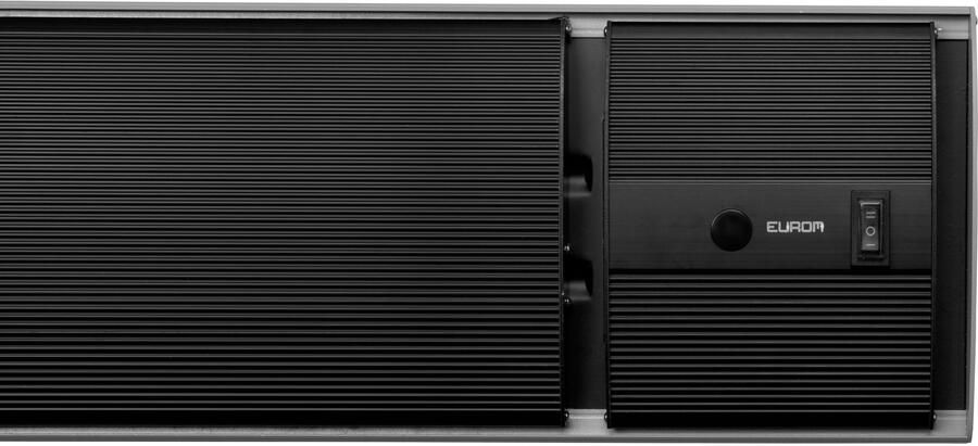 Eurom Outdoor Heatpanel 2400 Remote Control Terrasverwarmer elektrisch Aluminium Zwart - Foto 4
