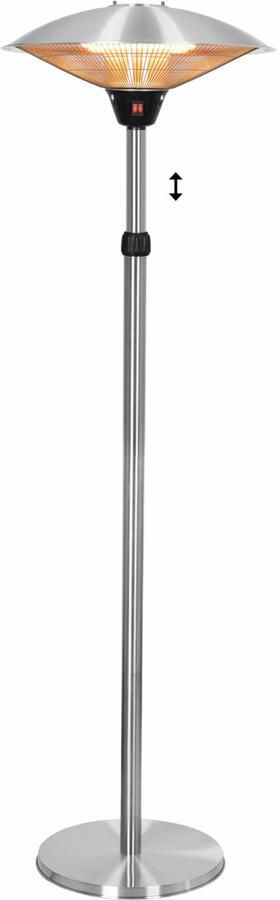 Eurom PD2101 XXL Terrasverwarmer elektrisch RVS Grijs - Foto 2