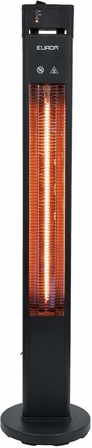 Eurom Q-tower 2000 RCD Terrasverwarmer elektrisch Kunststof Zwart - Foto 1