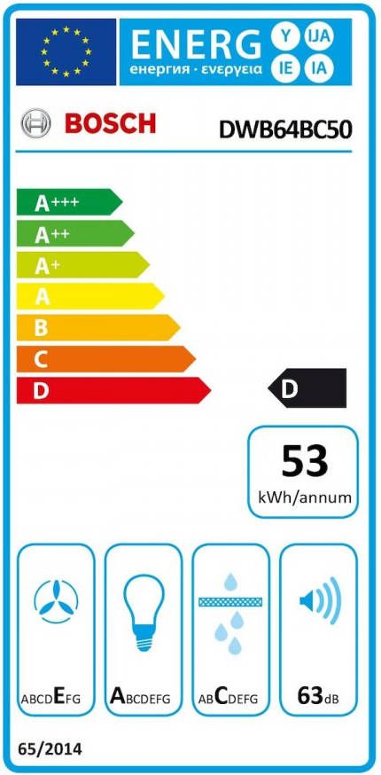 Bosch DWB64BC50 Schouwkap Rvs