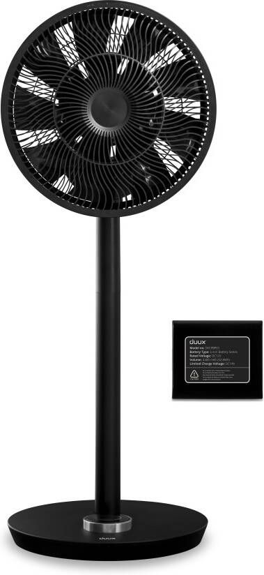 Duux DXCF14 Whisper Flex Ultimate Fan incl. Battery Pack Statiefventilator Zwart