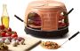 Emerio PO-116124.1 Pizzarette 8 Persoons Pre-bake functie Handgemaakte terracotta koepel 8 Geïsoleerde bak spatels RVS bakplaat Warmhoud functie - Thumbnail 4