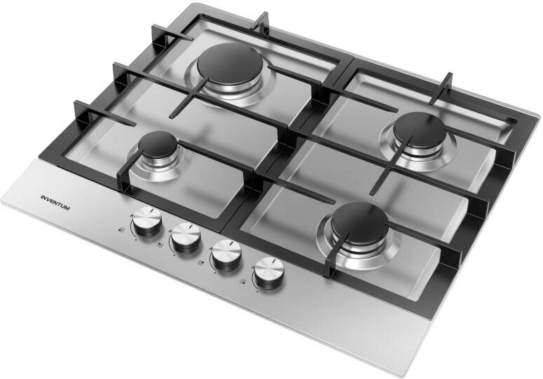 Inventum IKG6023G Gas inbouwkookplaat Zwart