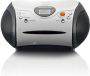 Lenco Draagbare stereo FM radio met CD-speler Wit - Thumbnail 3