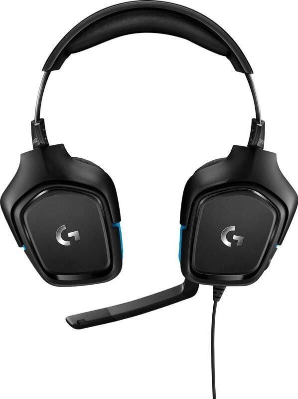 Logitech G432 7.1 Surround Sound Wired Gaming Headset Zwart