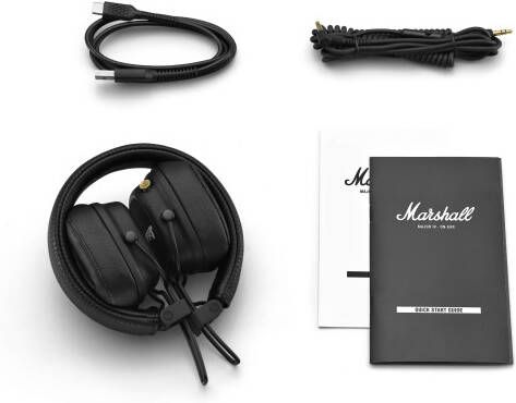 Marshall Major IV bluetooth On-ear hoofdtelefoon zwart