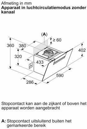 Siemens LC67KFN60 Schouwkap Zwart