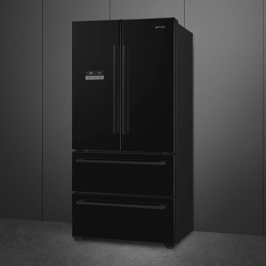 Smeg FQ55FNDF Amerikaanse koelkast Zwart