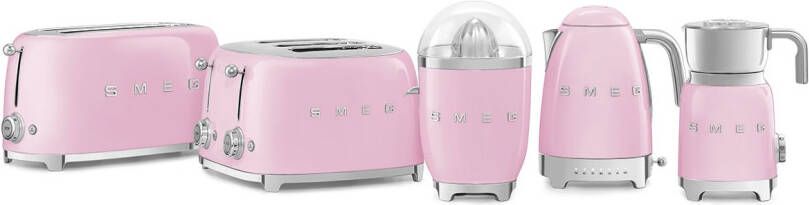 Smeg TSF02PKEU Broodrooster Roze