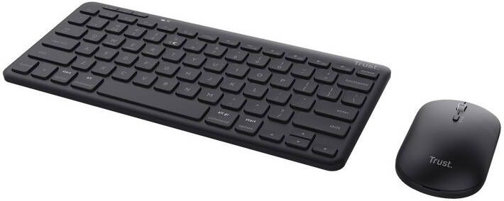 Trust Lyra Multi-Device Wireless Keyboard & Mouse Toetsenbord Zwart