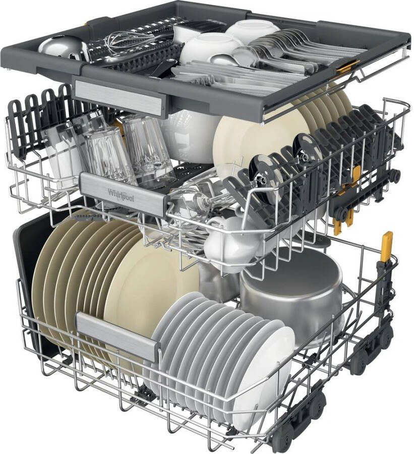Whirlpool W7F HS51 Vrijstaande vaatwasser Wit