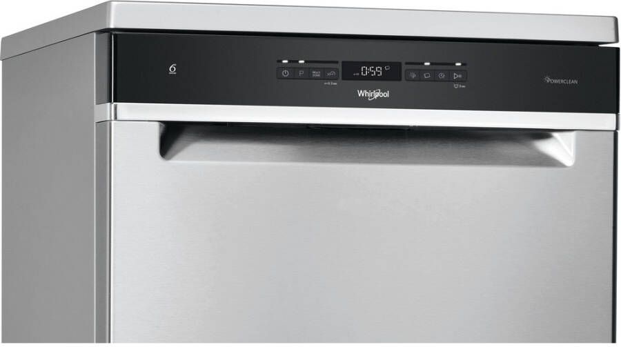 Whirlpool WFO 3T141 P X Vrijstaande vaatwasser Grijs