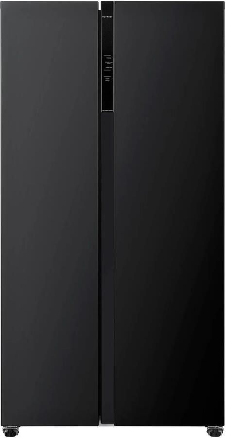 Frilec BONNSBS-680-040CB Amerikaanse koelkast Zwart