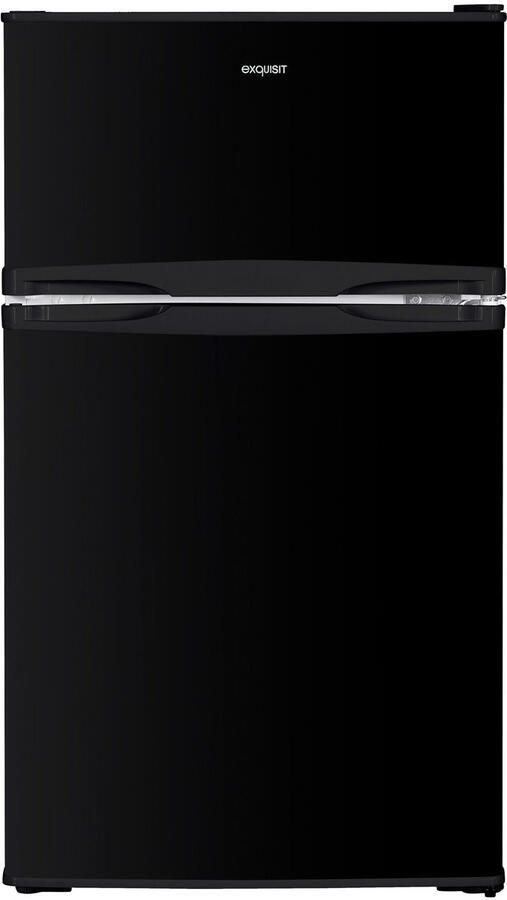 Exquisit KGC087-25-040EB Koel-vriescombinatie 5 Jaar garantie 85 cm hoog 4* vriesvak 85 Liter- Zwart