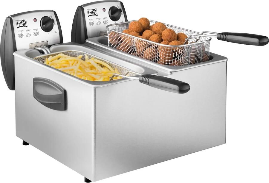 Fritel FR 1850 Frituurpan friteuse duo 2x3l + 2x2200W - Foto 2