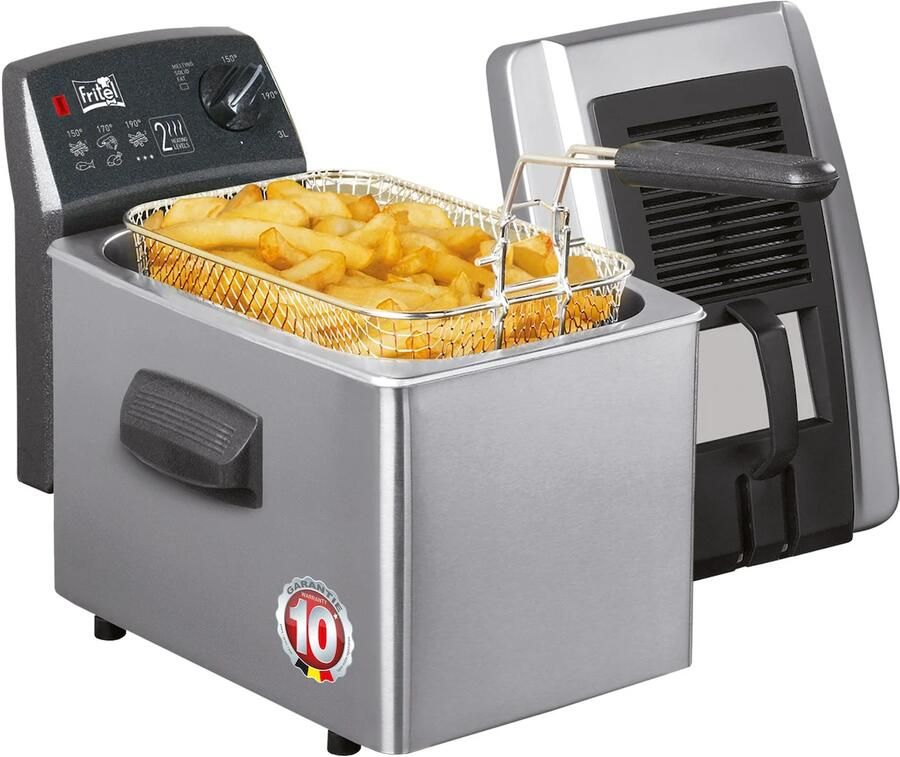 Fritel SF 4170 Frituurpan 3 l 3 l 4 persoon personen Enkel Zwart Zilver - Foto 3