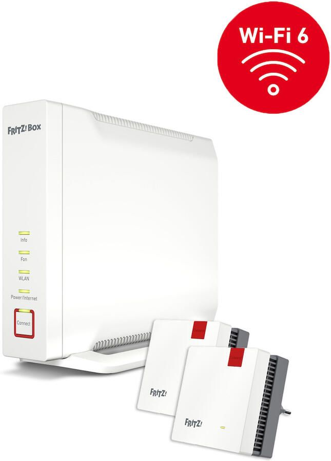 Fritz! Mesh Set 4060 + 1200 AX Edition Expert Mesh router Wit