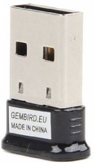 Gembird bluetooth mini USB dongle v.4.0 50m Desktop accessoire Zwart