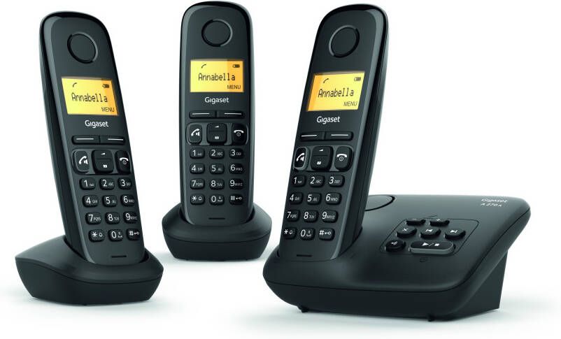 Gigaset A270A trio draadloze huis telefoon met antwoordapparaat