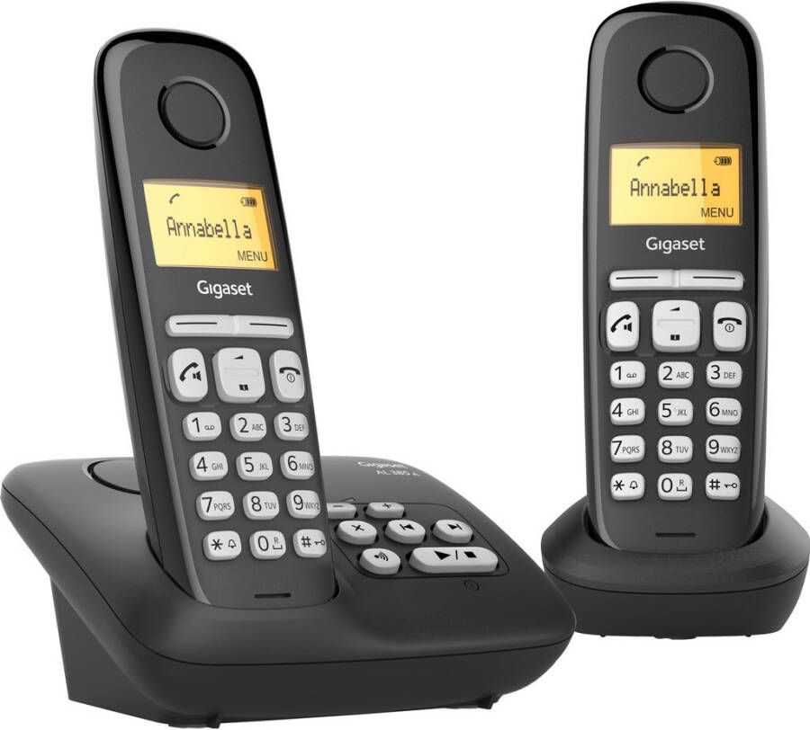 Gigaset AL385A duo draadloze huis telefoon met antwoordapparaat