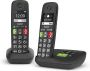 Gigaset E290AR DUO telefoon zwart handsfree babyfoon - Thumbnail 2