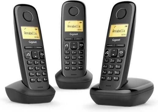 Gigaset A270 Trio DECT telefoon Zwart