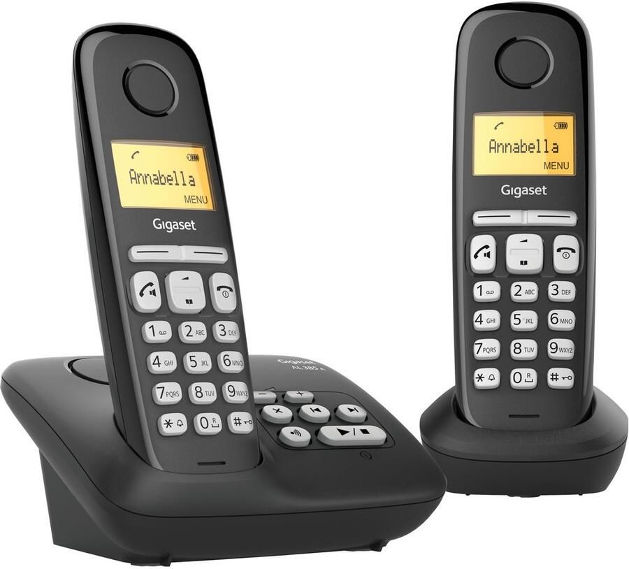 Gigaset AL385A duo draadloze huis telefoon met antwoordapparaat