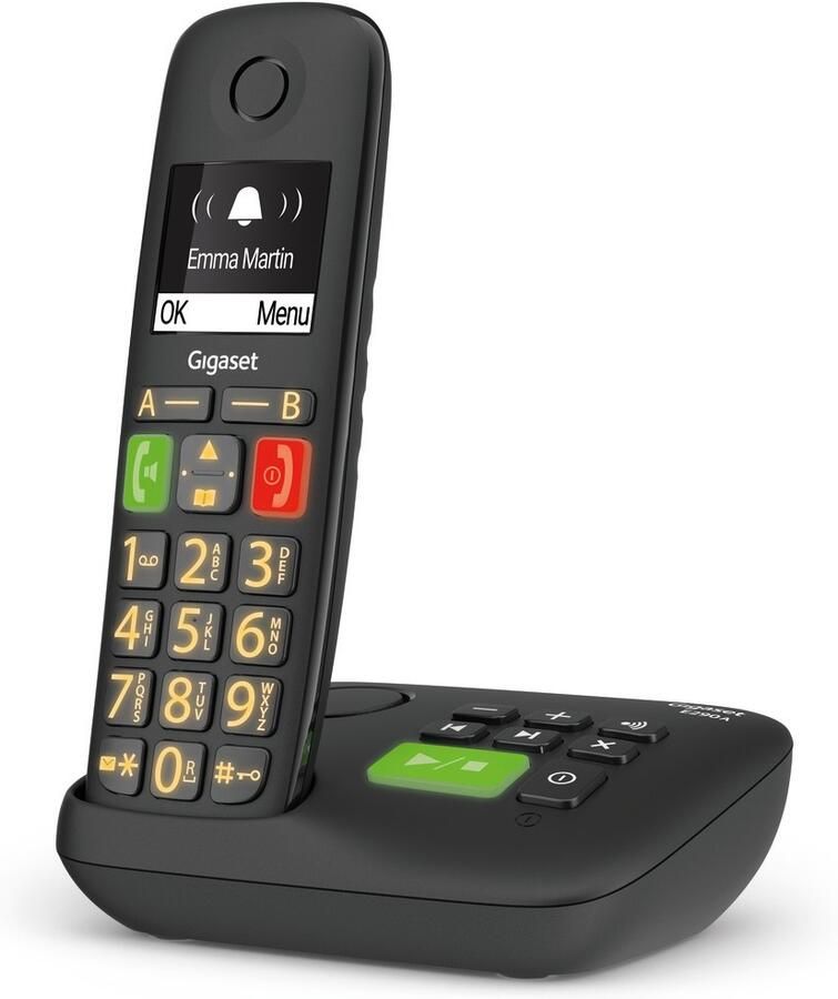 Gigaset E290AR DUO telefoon zwart handsfree babyfoon - Foto 2