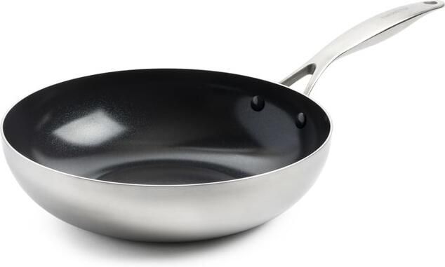 Greenpan Wokpan Geneva RVS ø 28 cm 3.6 liter keramische anti-aanbaklaag - Foto 3