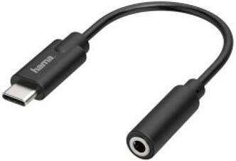 Hama Audio-adapter USB-C-stekker 3 5-mm-jack-aansluiting stereo Mini jack kabel