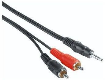 Hama Audiokabel 3 5-mm-jack-stekker 2 cinch-stekker 2 m per 25 stuks Audio kabel
