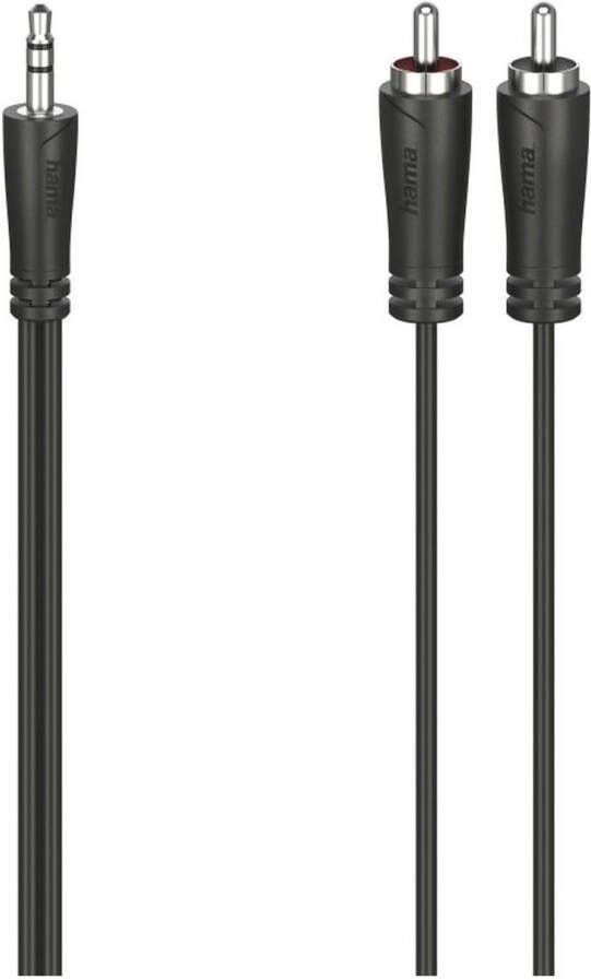 Hama Audiokabel 3 5-mm-jack-stekker 2 cinch-stekker stereo 3 0 m Mini jack kabel