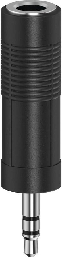 Hama AUDIOADAPTER 3 5-MM-JACK-STEKKER 6 3-MM-JACK-KOPPELING STEREO Wifi adapter Zwart