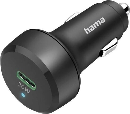 Hama Auto-Oplader Power Delivery (PD) Qualcomm 20W Oplader Zwart