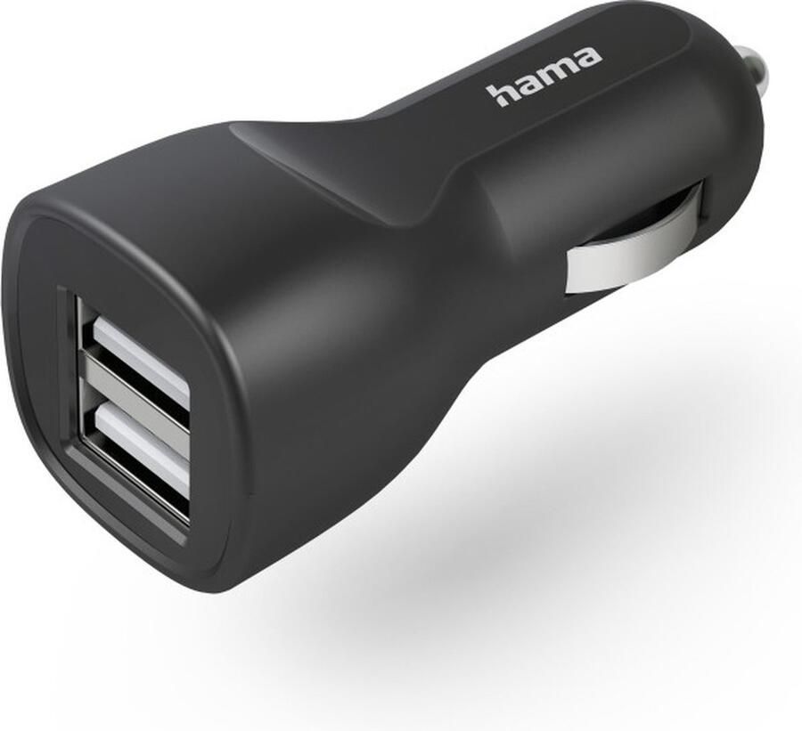 Hama Car Charger met 2x USB-A Socket 12 W Oplader Zwart