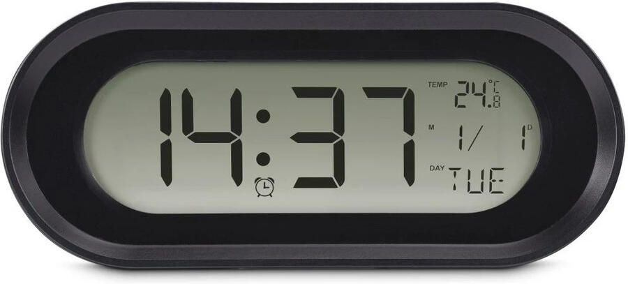 Hama Digitale wekker Samos lcd Wekker radio Zwart