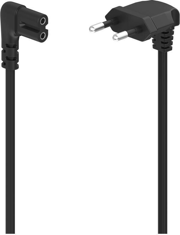 Hama Euro Plug AC Connector C7 3 m Oplader Zwart