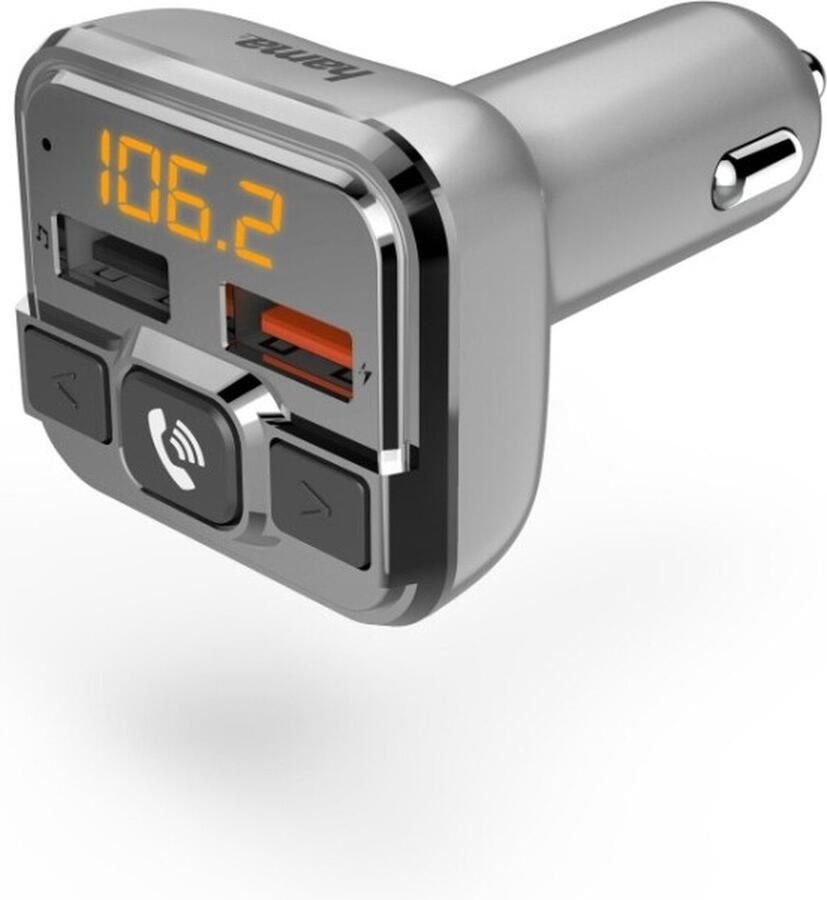 Hama FM-transmitter met Bluetooth- en handsfree-functie Audio accessoire Zilver