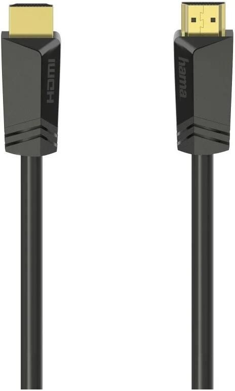 Hama High speed HDMI-kabel connector 4K ethernet verguld 7 5 m HDMI kabel Zwart