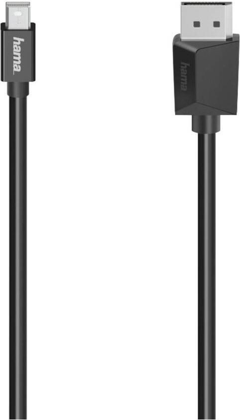 Hama Kabel 4K Ultra-HD Mini-Displayport naar Displayport 1.2 1.50m Kabel Zwart