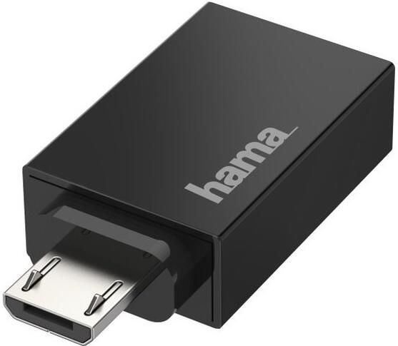 Hama Micro-USB-OTG-Adapter to USB-A USB 2.0 480 Mbps Kabel Zwart