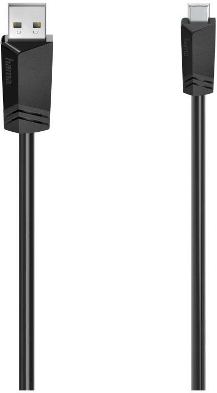 Hama Mini-USB-kabel USB 2.0 480 Mbit s 0 75 m Kabel Zwart