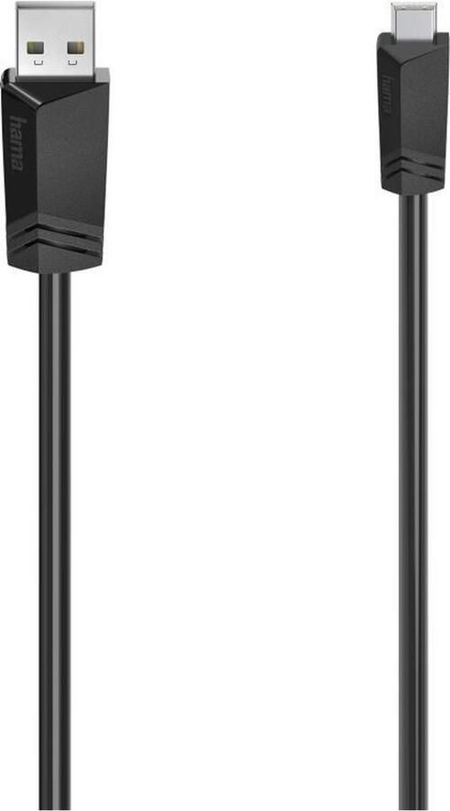 Hama Mini-USB-kabel USB 2.0 480 Mbit s 1 50 m Kabel Zwart