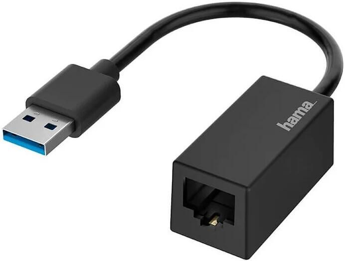 Hama Netwerk-adapter USB-stekker LAN Ethernet-aansluiting Gigabit-ethernet UTP kabel