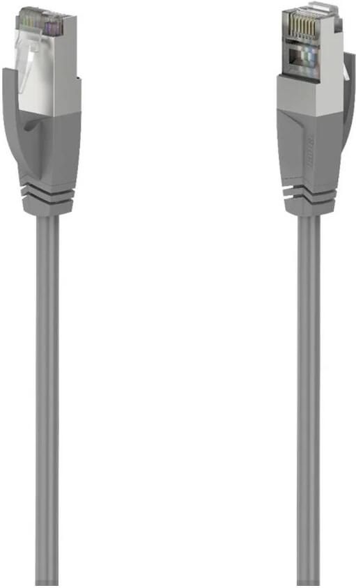 Hama Netwerkkabel CAT-5e 1 Gbit s F UTP afgeschermd 5 00 m UTP kabel Grijs