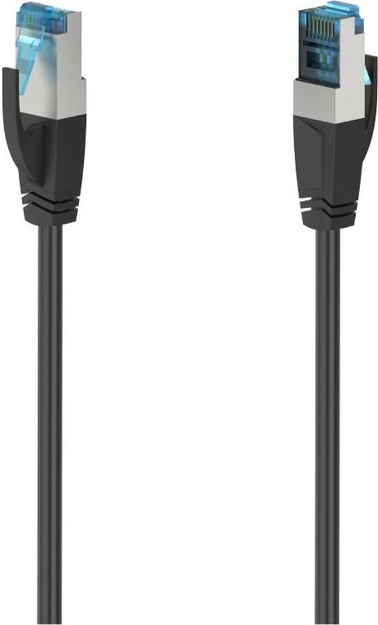 Hama NETWERKKABEL CAT-6A 10 GBIT S FTP AFGESCHERMD 0 50 M Kabel Zwart