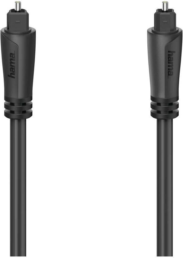 Hama OPTISCHE AUDIOKABEL ODT-CONNECTOR (TOSLINK) 0 75 M Optische kabel Zwart