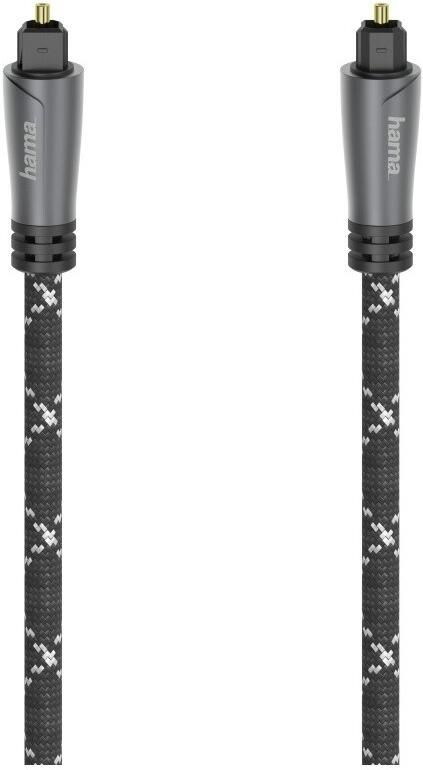 Hama OPTISCHE AUDIOKABEL ODT-STEKKER (TOSLINK) METAAL 3 0 M Optische kabel Zwart