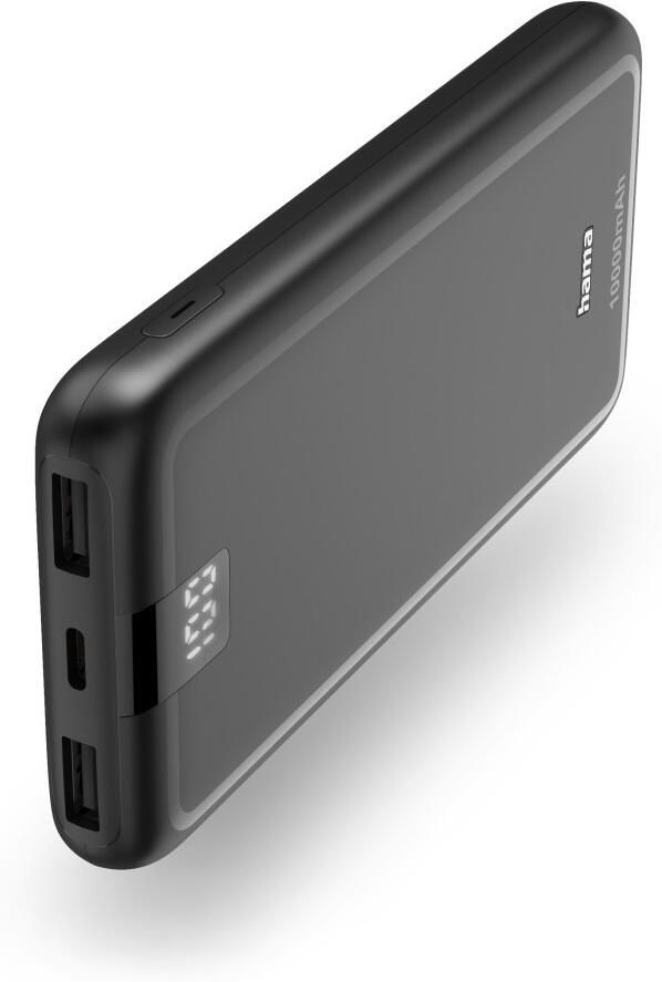 Hama Performance 10 Power Pack 10.000 mAh Powerbank Grijs